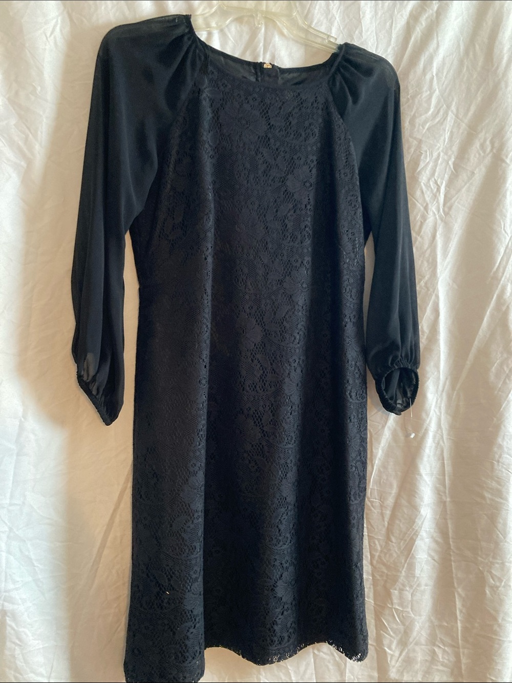 Liliana beautiful Black Lace Long Sleeve dress size 4
